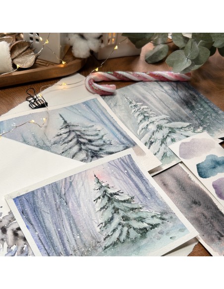 Winter Wonderland: dipingi la magia dell’inverno in acquerello