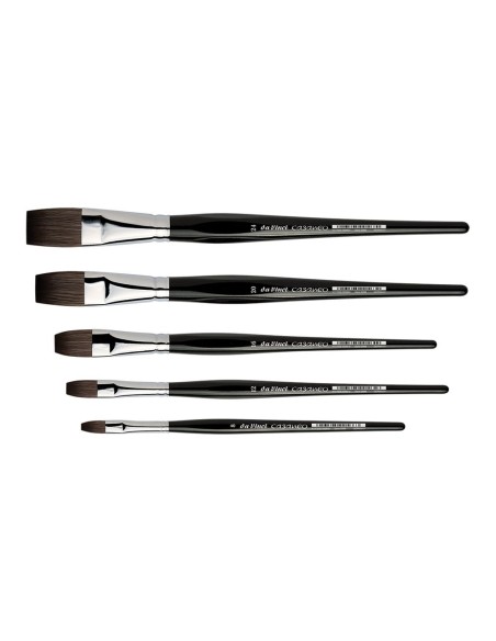 Da Vinci - Casaneo serie 5898, Pennello per acquerello piatto