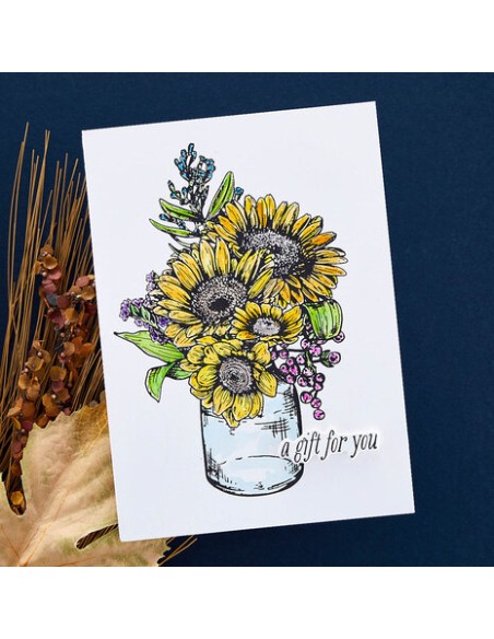 Sunflower Bouquet Press Plate & Die Set