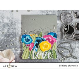 Pretty Pansies Stamp Set - Timbro di Altenew 2