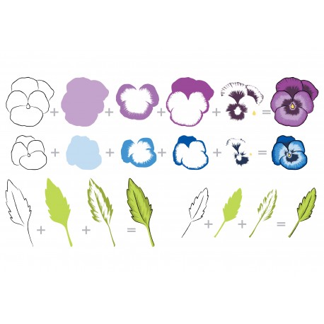 Pretty Pansies Stamp Set - Timbro di Altenew