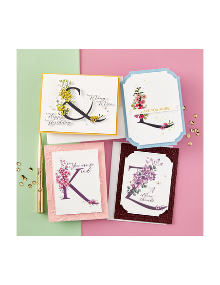 Every Occasion Floral Alphabet Collection - Press Plate - H