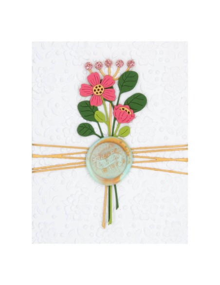 Sealed Blooming Stems Etched Dies