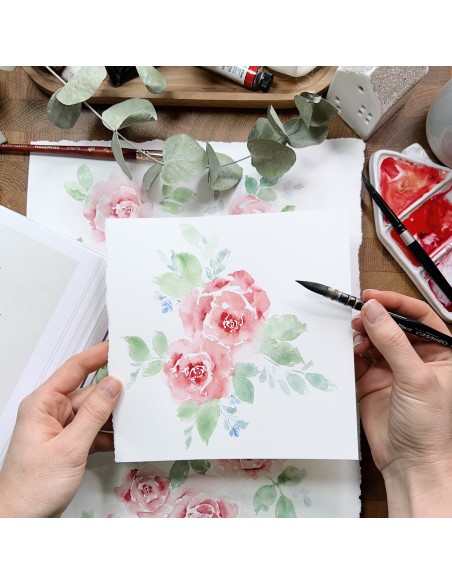 Corso online "Arte Floreale: corso di acquerello a mano libera"