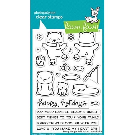 Beary happy holidays - Timbro Lawn Fawn