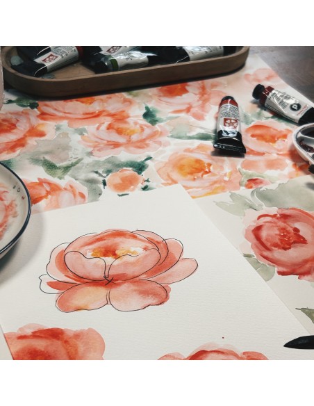 Workshop online "Peonie ad acquerello: tecniche e segreti"