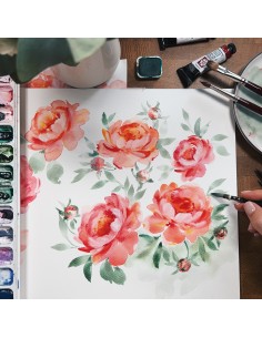 Workshop online "Peonie ad acquerello: tecniche e segreti"