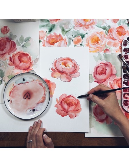 Workshop online "Peonie ad acquerello: tecniche e segreti"