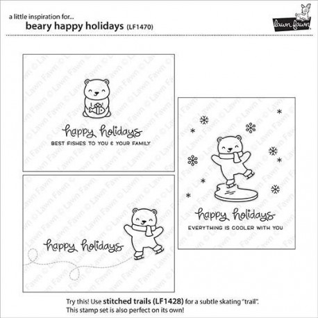 Beary happy holidays - Timbro Lawn Fawn