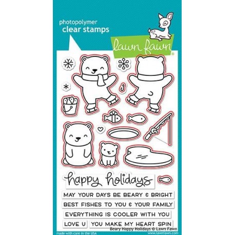 Beary happy holidays - Timbro Lawn Fawn