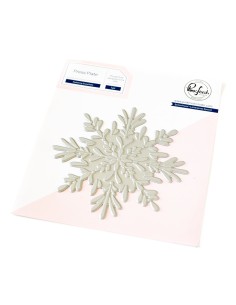 Radiating Snowflake Press Plate Pinkfresh studio