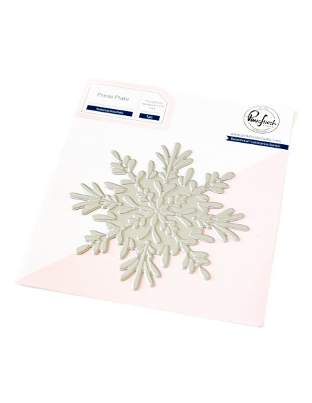 Radiating Snowflake Press Plate Pinkfresh studio