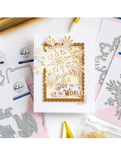 Radiating Snowflake Press Plate Pinkfresh studio 2