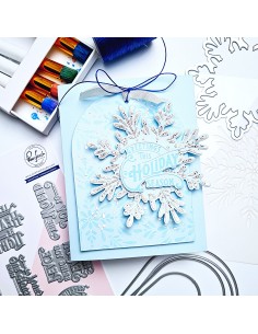 Radiating Snowflake Die Pinkfresh Studio 2