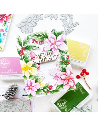Poinsettia Frame Die Pinkfresh Studio