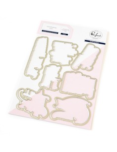 Holiday Greetings Sentiments Die Pinkfresh Studio