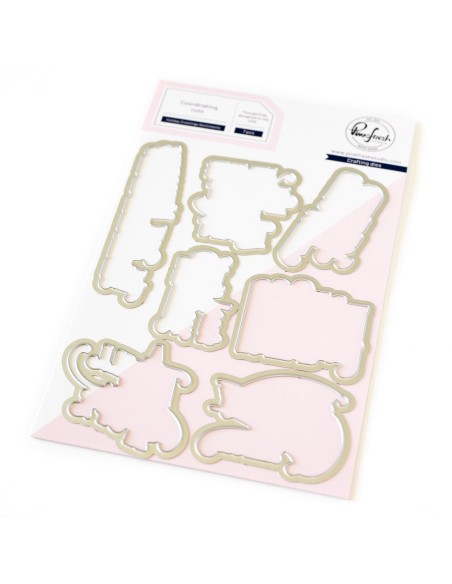 Holiday Greetings Sentiments Die Pinkfresh Studio