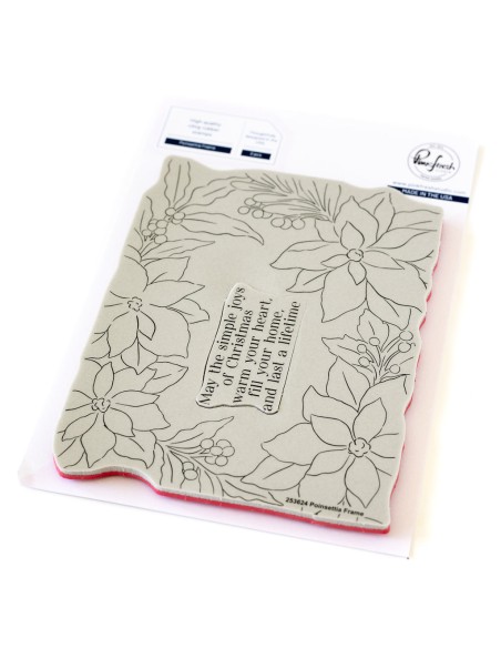 Poinsettia Frame Stamp di Pinkfresh Studio