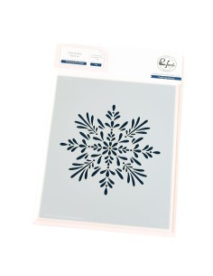 Radiating Snowflake stencil di Pinkfresh Studio
