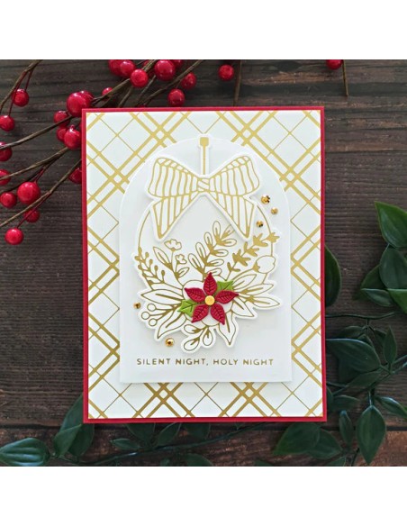 Plaid Tidings Background Glimmer Hot Foil Plate