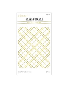 Plaid Tidings Background Glimmer Hot Foil Plate