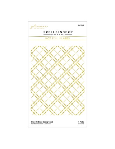 Plaid Tidings Background Glimmer Hot Foil Plate