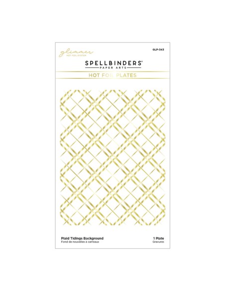 Plaid Tidings Background Glimmer Hot Foil Plate