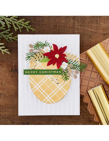 Plaid Tidings Background Glimmer Hot Foil Plate