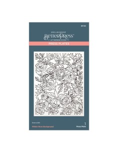 Winter Rose Background Press Plate 2