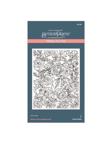Winter Rose Background Press Plate
