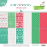 Blocco di carte Lawn Fawn 12"x12" - "Knit picky collection "