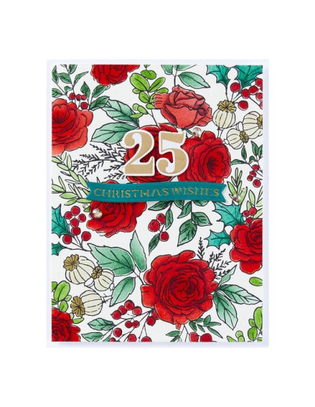 Winter Rose Background Press Plate