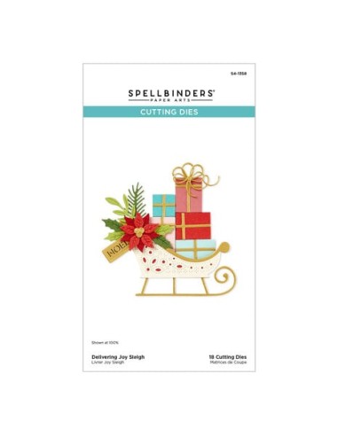 Delivering Joy Sleigh Etched Dies