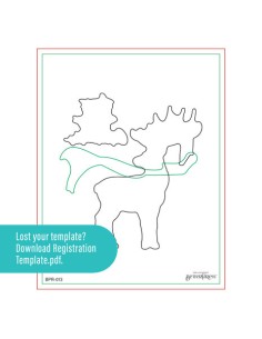 Dashing Reindeer Registration Press Plate & Die Set 2