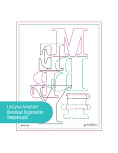 Color Mix Merry Registration Press Plates & Die Set 2