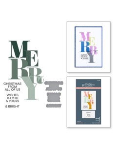 Color Mix Merry Registration Press Plates & Die Set