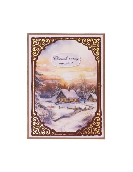 A6 Border Shape Christmas Hot Foil Dies