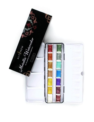 Metallic Watercolor 14 Pan Set