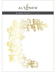Eucalyptus Wreath Hot foil Plate