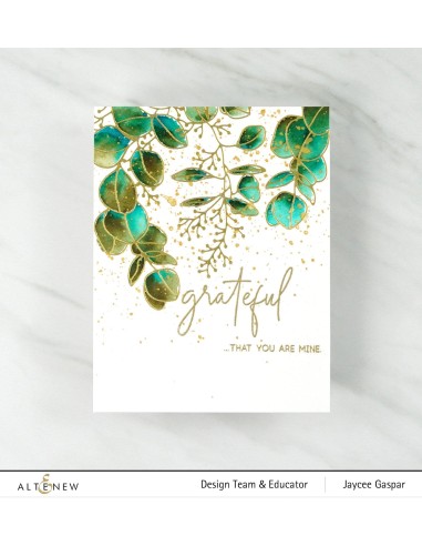 Eucalyptus Wreath Hot foil Plate