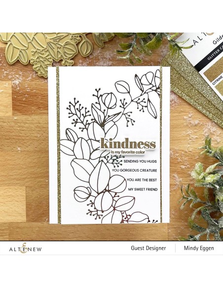 Eucalyptus Wreath Hot foil Plate