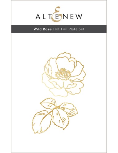Wild Rose Hot Foil Plate Set