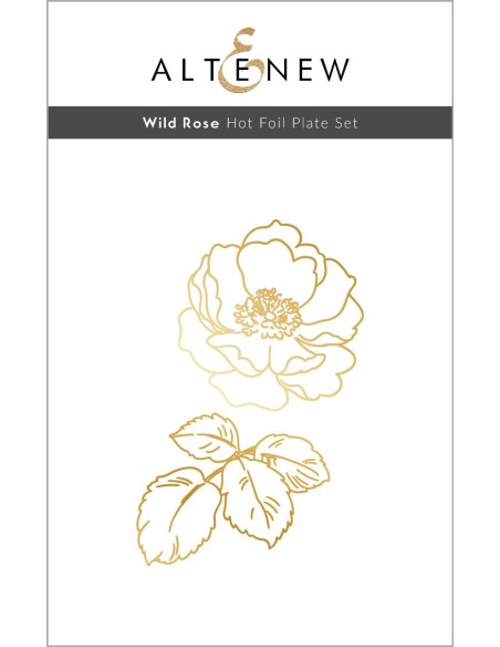 Wild Rose Hot Foil Plate Set