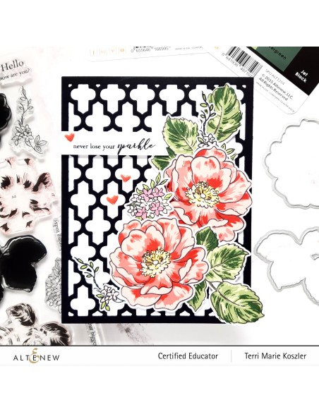 Build-A-Flower: Wild Rose Layering Stamp & Die Set di Altenew