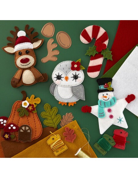 Felt Reindeer Etched Dies