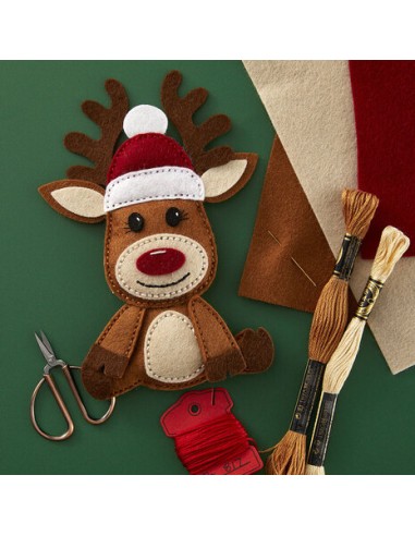 Felt Reindeer Etched Dies