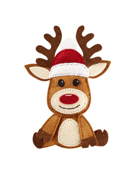Felt Reindeer Etched Dies