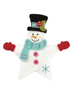 Felt Snowman Star Etched Dies 2