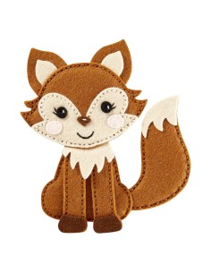 Felt Forest Fox Etched Dies 2
