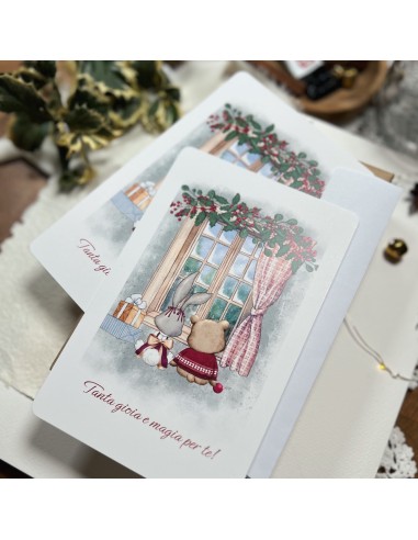 cartolina natalizia  "Tanta gioia e magia per te"